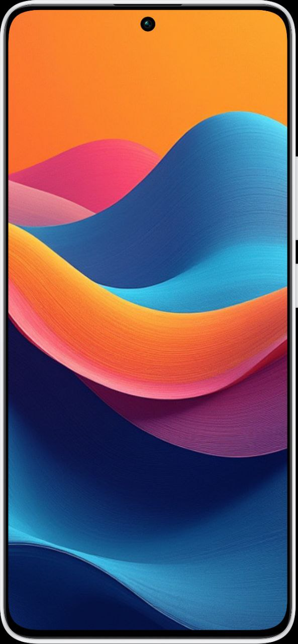 Abstract Wallpaper 4K for Mobile Waves in scene