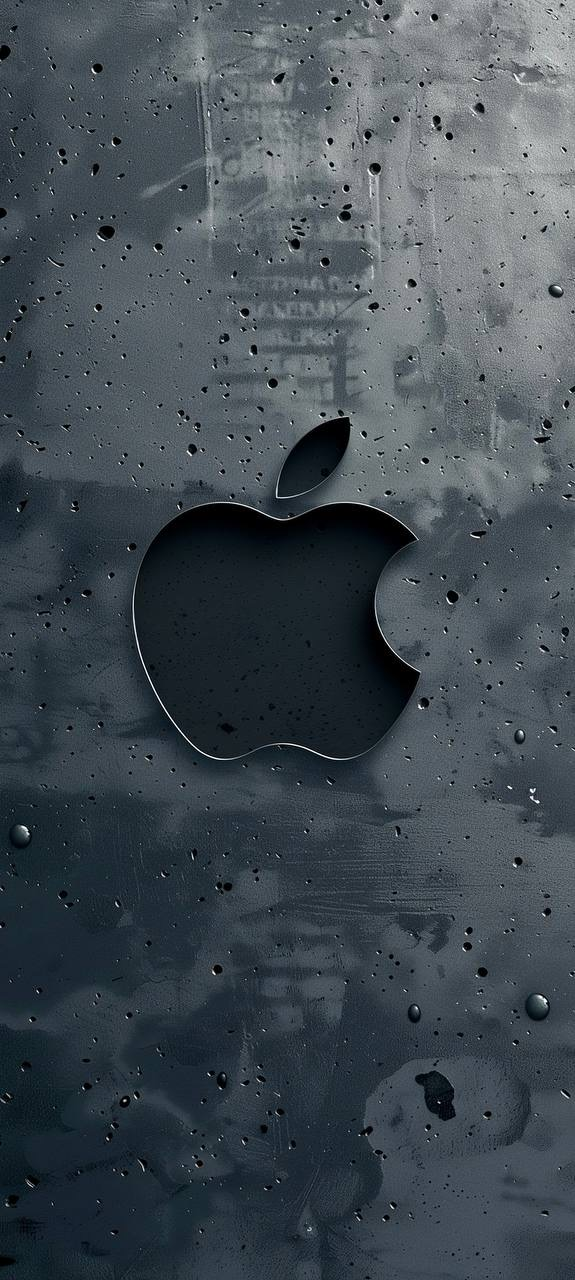 Dark Apple logo 4k