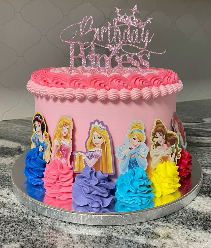 Free Disney six Princess Cake Images HD wallpaper download