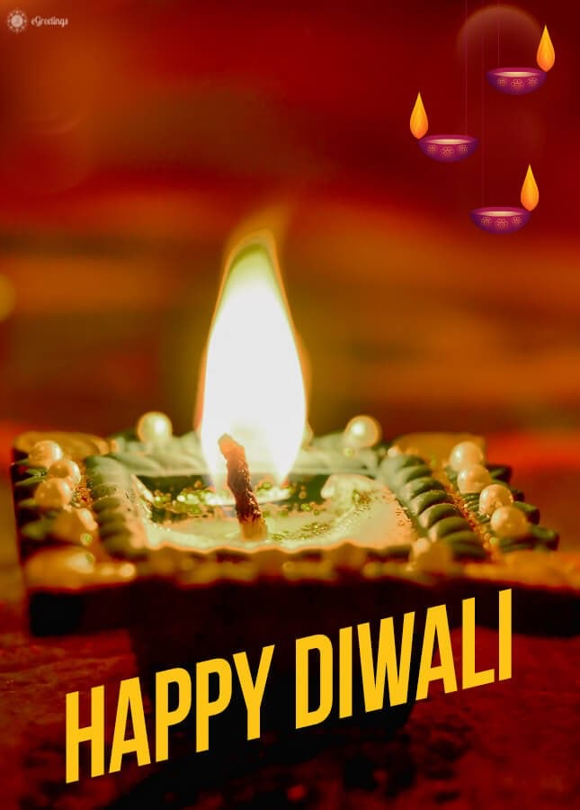 Free Diya message happy diwali HD wallpaper download