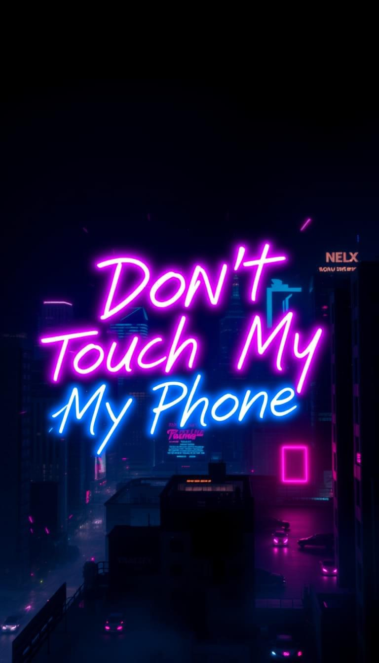 Dont Touch My Phone nion light Wallpapers