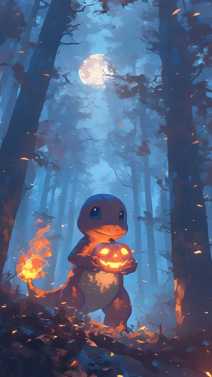 Free Halloween pokemon charmendor HD wallpaper download