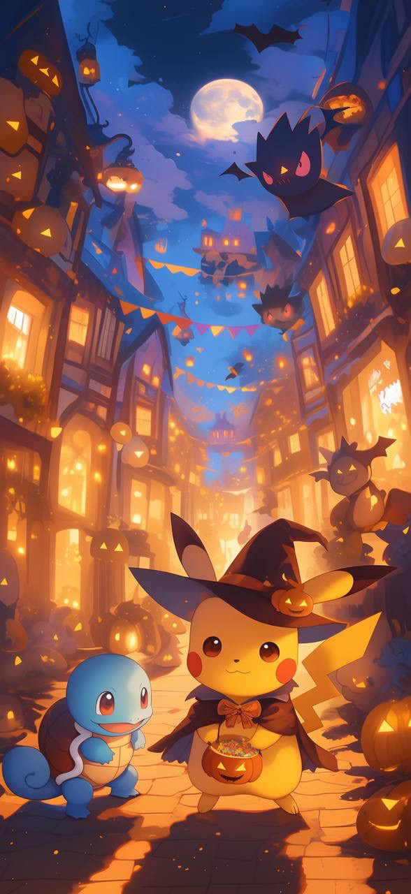 Free Halloween pokemon pikachu image HD wallpaper download