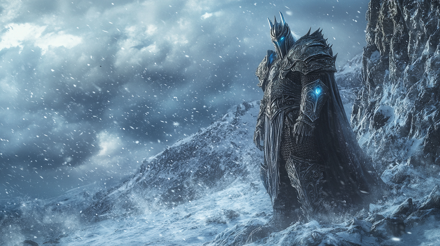 Lich King from the video game World Of Warcraft Free Lich King from the video game World Of Warcraft HD wallpaper download