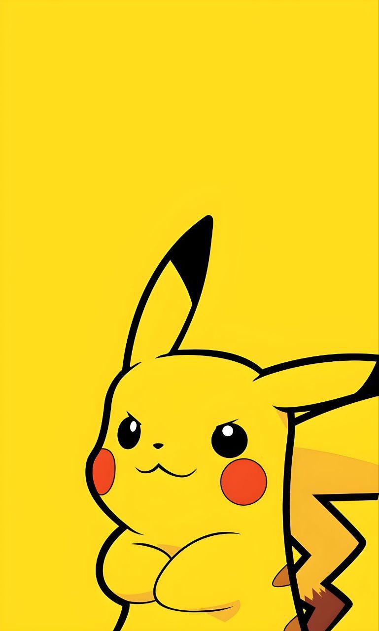 Pikachu yellow background