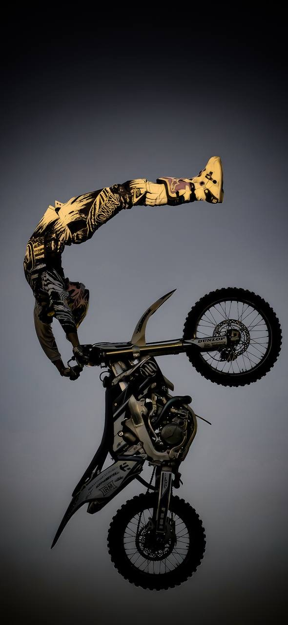 Racing bike Stunt by racer Racing bike Stunt by racer