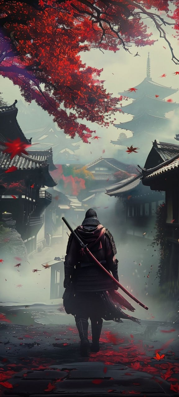 Samurai wallpapers in town